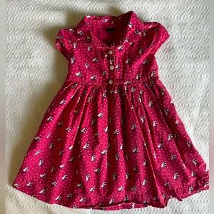 Toddler pink sailboat dress